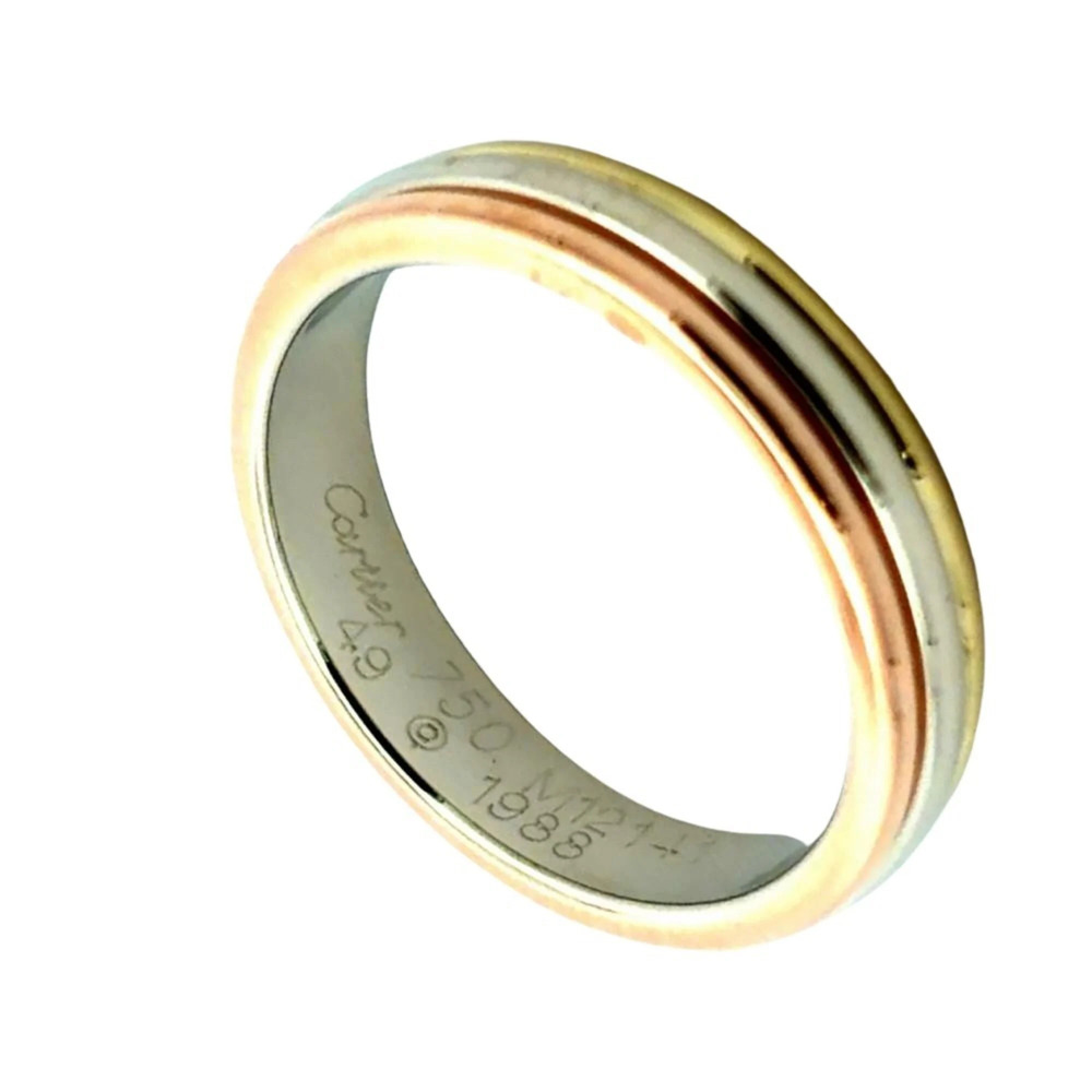 Cartier Vendôme Louis Ring, Size #49, 18K Yellow Gold (4.1g), White (18K Gold...
